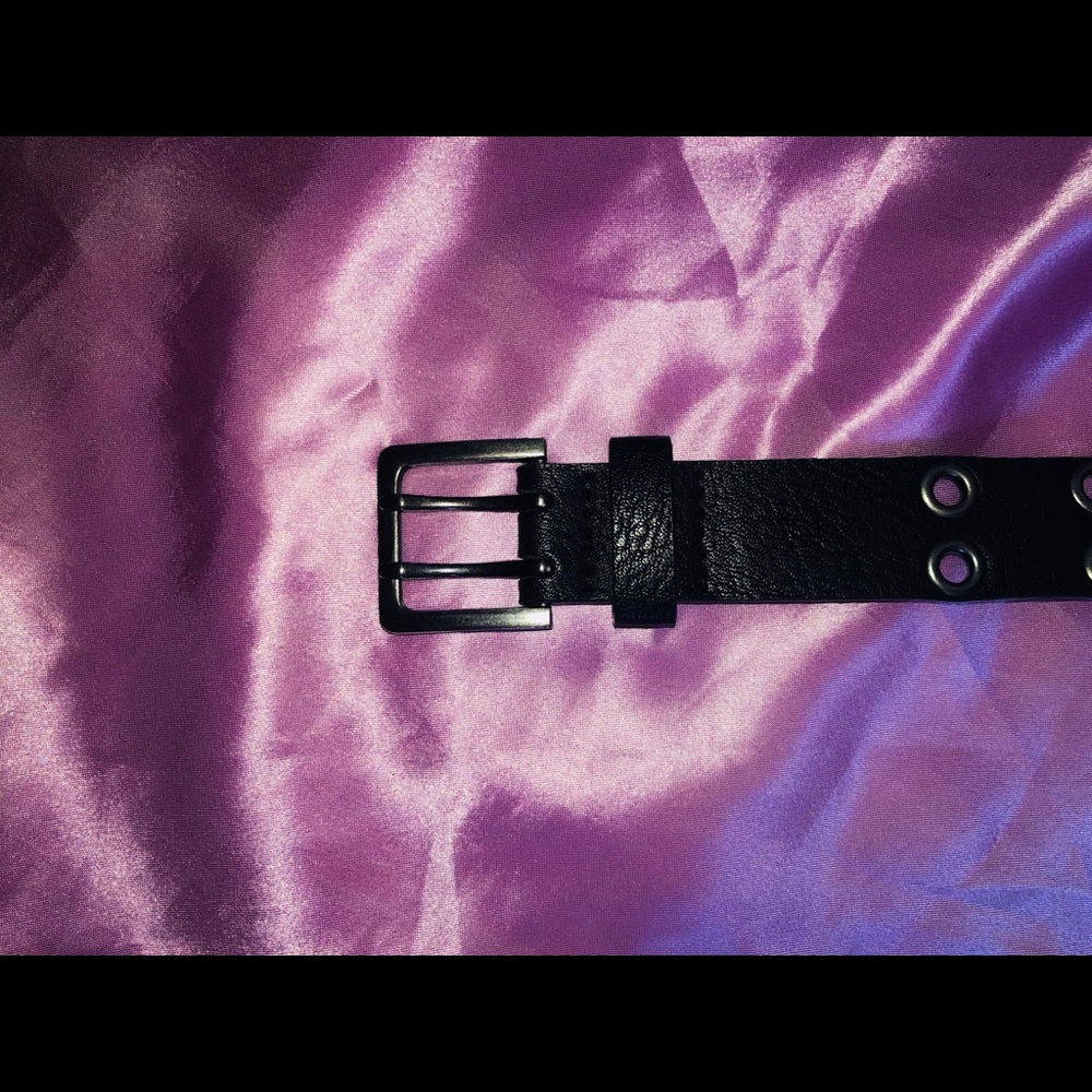 Black Studded Hoop Belt